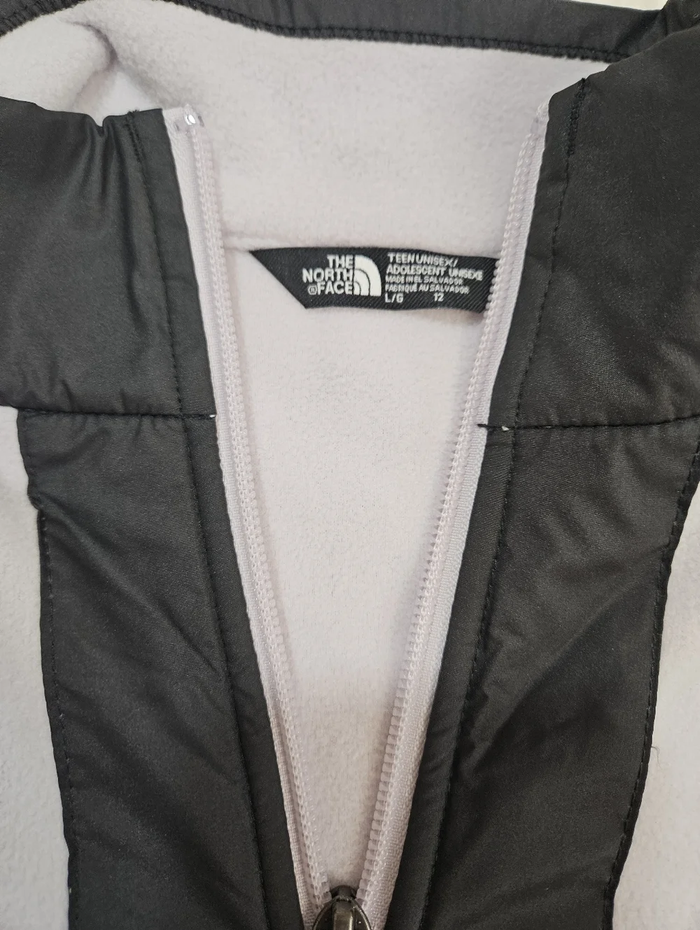 The North Face Half-Zip Fleece Jacket - Light Lavender & Black